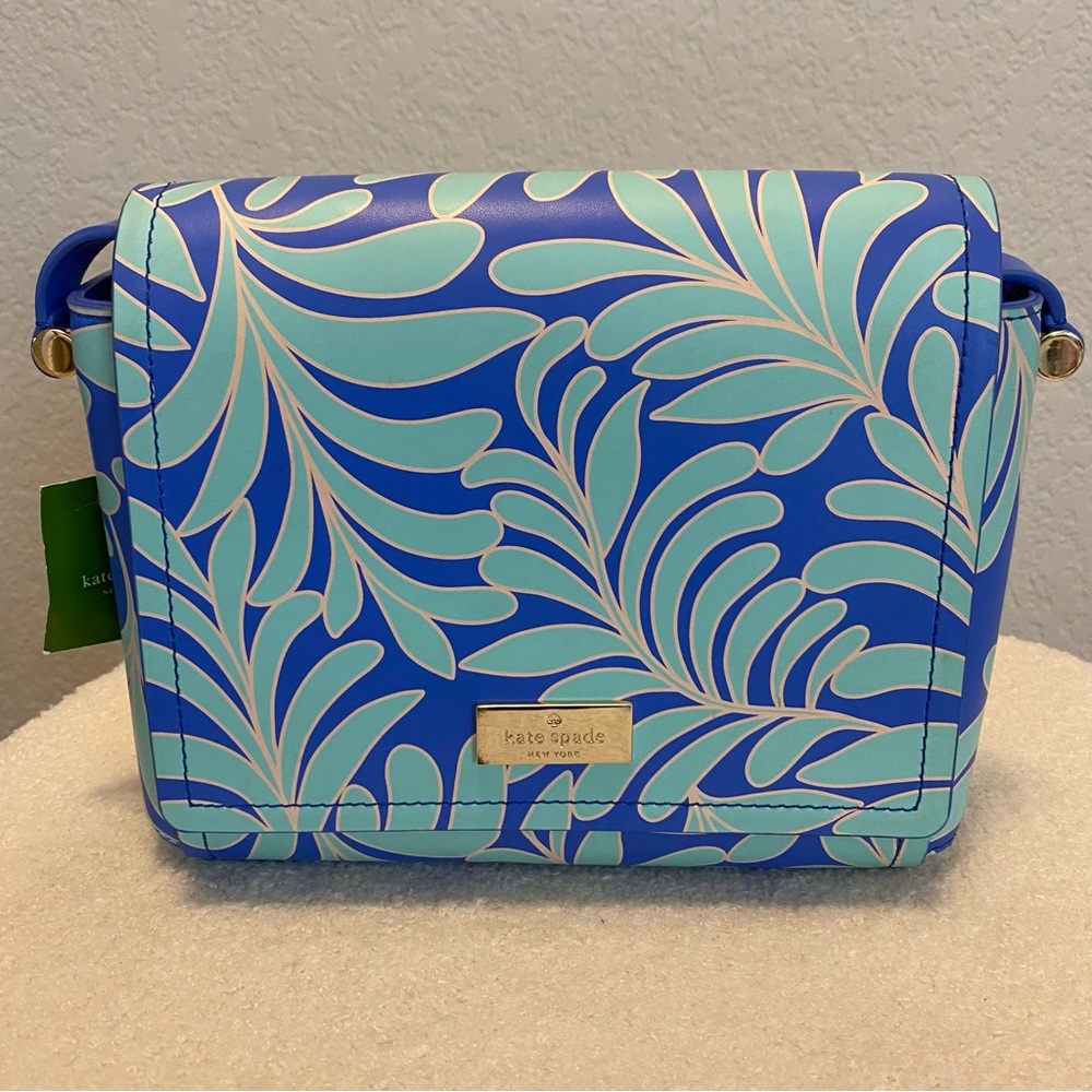 Kate Spade Arbour Hill Printed Seaferns Crossbody Shoulder Bag NWT